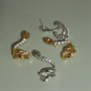 1pc Y2K Ins Style Snake Ear Cuff Earrings For Women Trendy Silver Color Zirconia Ear Clip Piercing Jewelry Unique Accessories 3