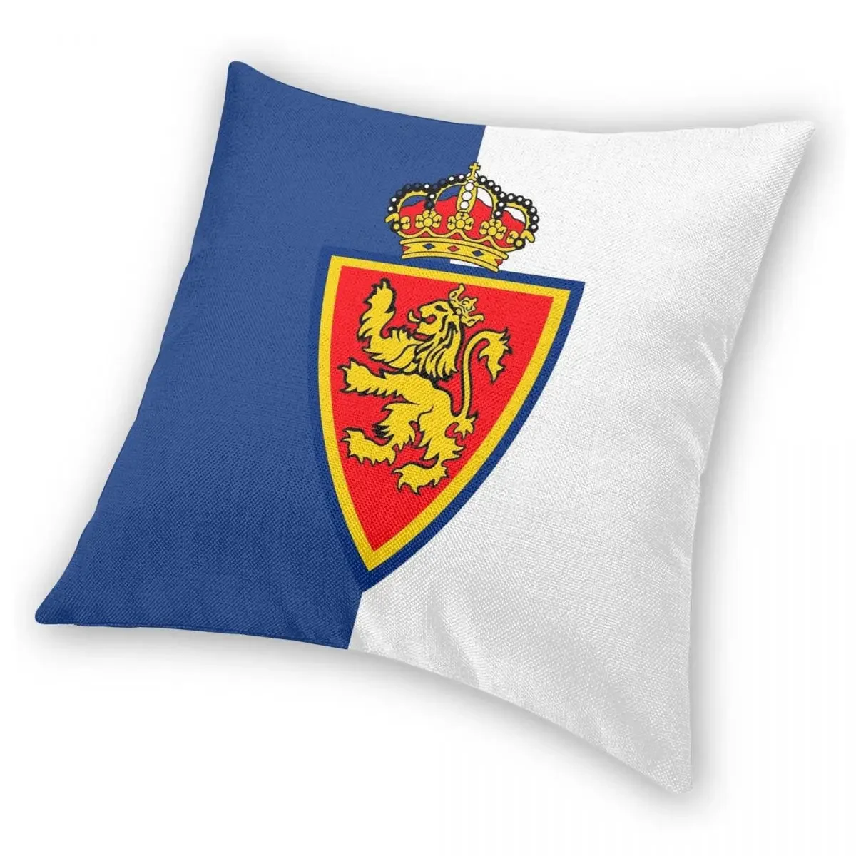 Real Zaragoza Shield Square Pillowcase Creative Zip Decor Throw Pillow Case Room Cushion Cover