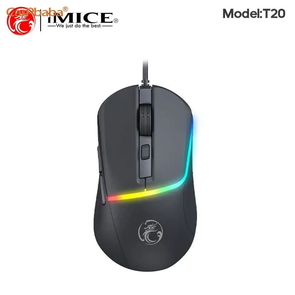 עכבר USB חוטי 6400 DPI עכבר מחשב עם כבל 6 לחצנים עכברים ארגונומיים עכבר משרדי ומשחקי למחשב נייד מחשב שולחני