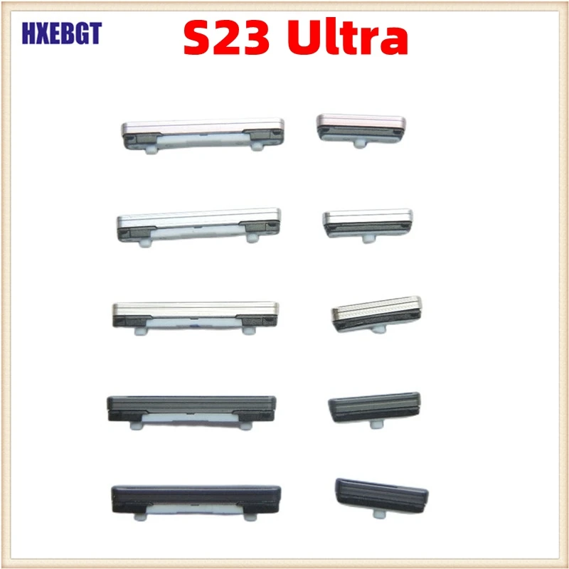 

Side Button Set For Samsung Galaxy S23 Ultra S23U Replacement Power + Volume Button Key Set Repair Parts