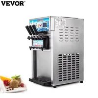 Sihao – congélateur de crème glacée commerciale, yaourtière à 3 saveurs, nettoyage en un clic, écran LCD 18L/H, nouvelle machine à crème glacée molle 1