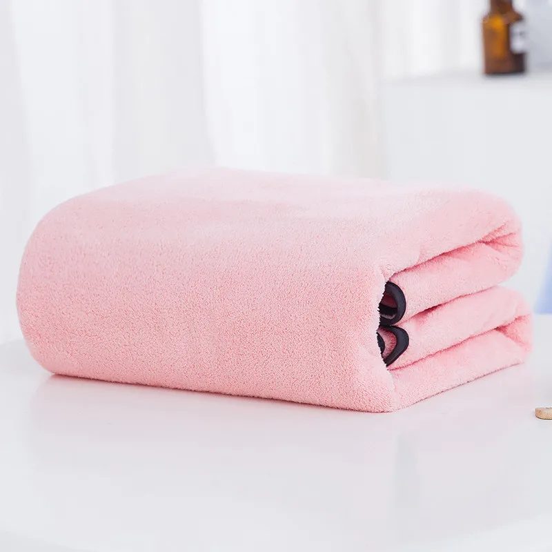 Super Absorbent Pure Cotton Bathroom Flannel Towel 34x75cm Thick