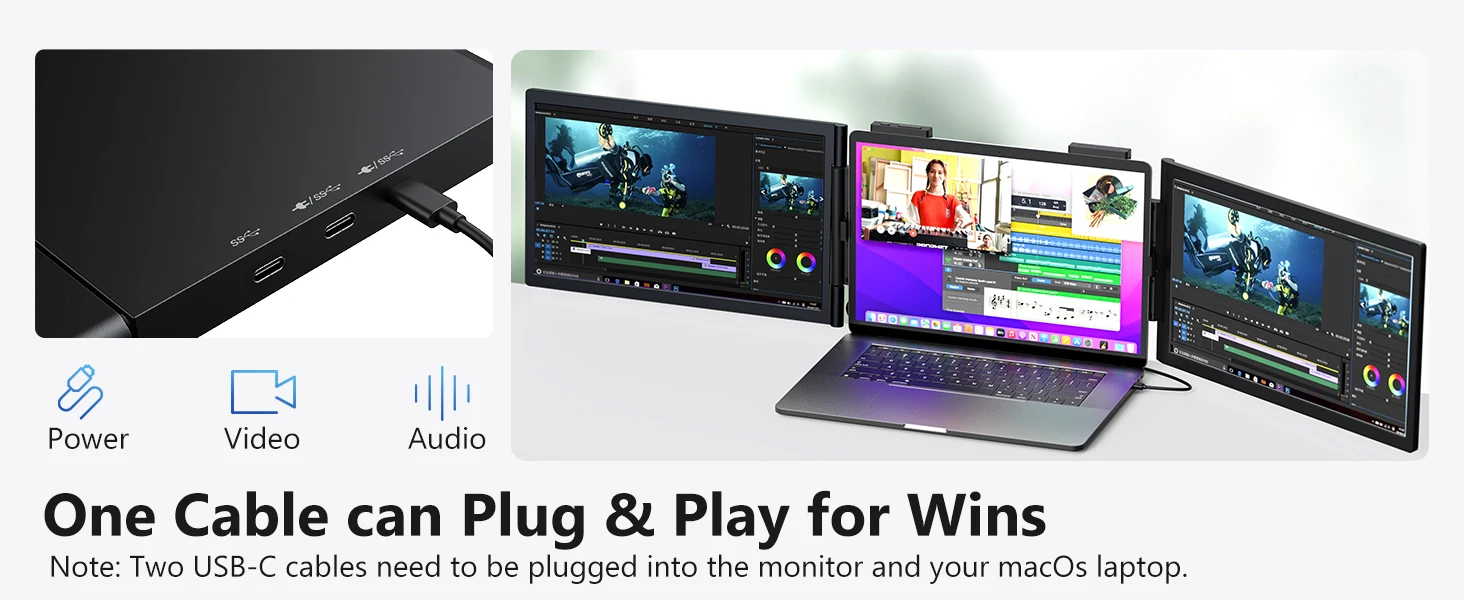 Écran Portable USB-C 14" Triple Moniteur S81fff09f747640d3929cfdab2a55180dA