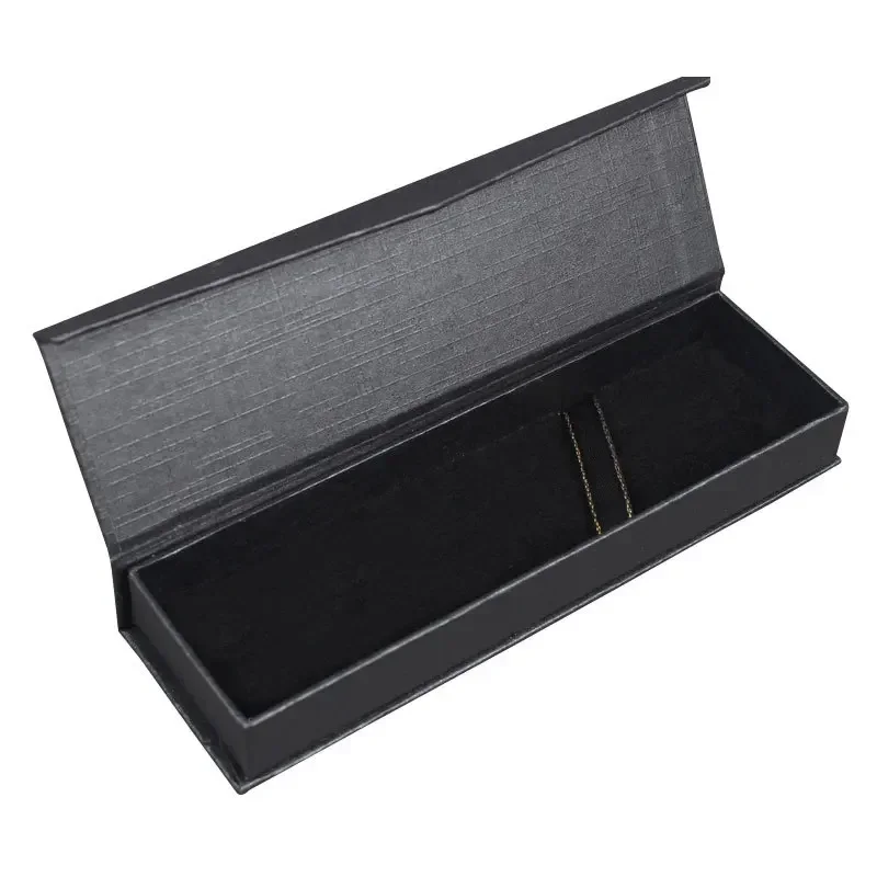 1pc Rectangular Clamshell Gift Pen Box Fashion Upscale Business Office Storage Organizer Supplies Pencil Cases