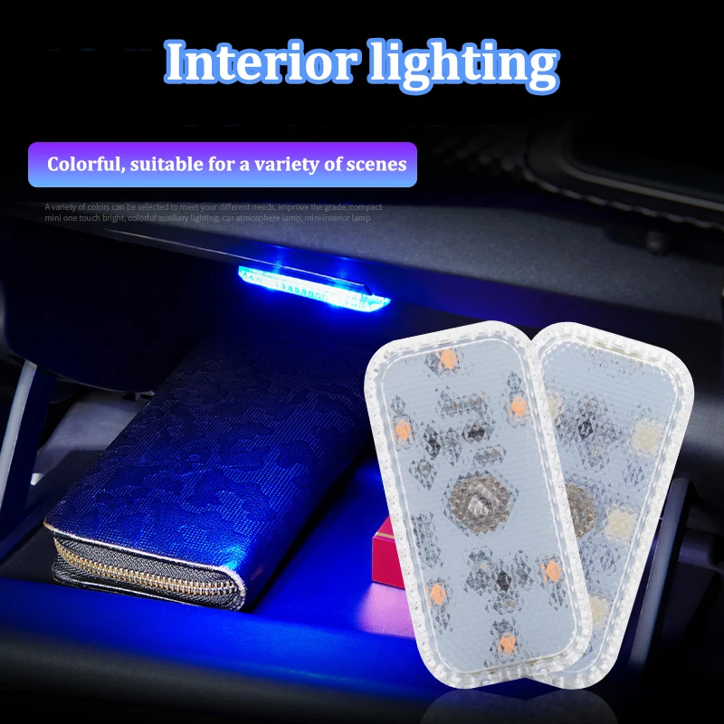 SEAMETAL-luces LED táctiles para coche, coche inalámbricas para