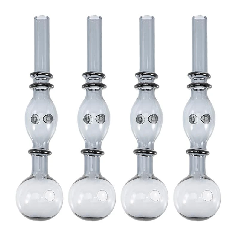 4pcs Glass Oil Lamp Burner High Borosilicate Lamp Burner Heat Resistant