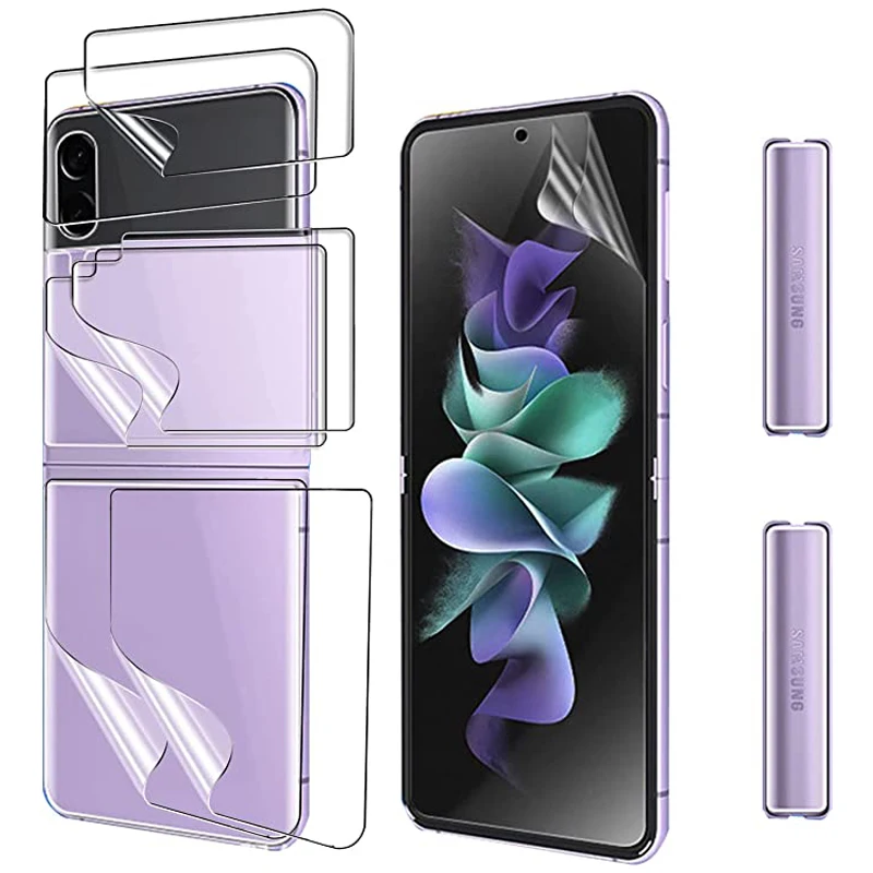 Per Samsung Galaxy Z Flip 4 Screen Protector Full Coverage Soft Hydrogel Film Hd Clear Tpu Film Per Samsung Galaxy Z Flip 4 5G
