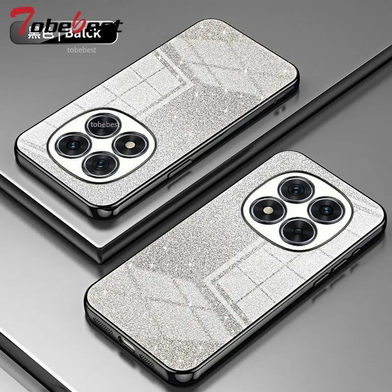 Gradient Glitter Plating Bling Soft Silicone Case Cover