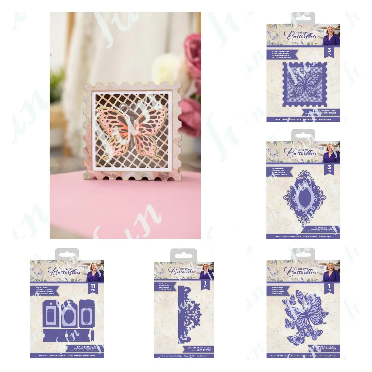 Kaleidoscope Mariposa Opulent Frame Edge Tags And Tickets Cut Dies Diy Scrapbook Paper Craft Cards Decoration Embossing Stencils