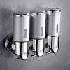 Manual Liquid Soap Dispensers double/triple 500ml Wall Mounted Shampoo Container soap and gel dispenser Bathroom Accessories 1