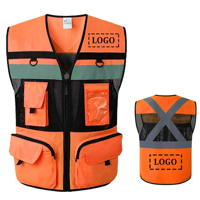Custom Logo High Visibility Security Vest