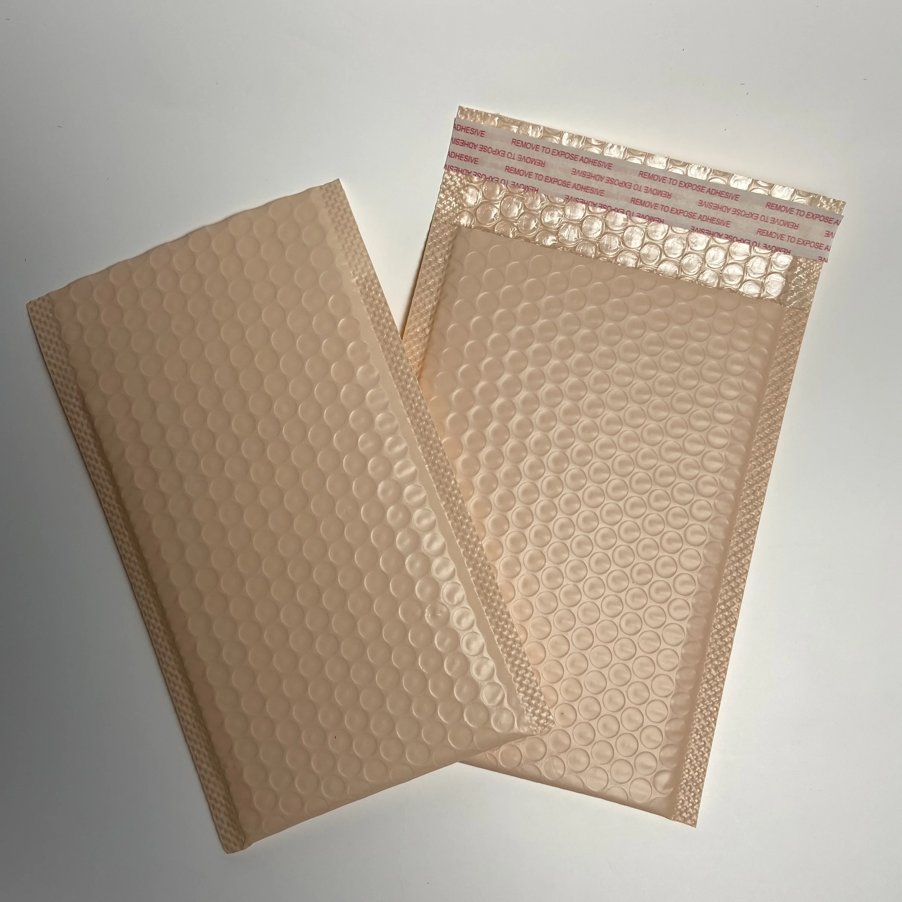 10PCS Bubble Mailers Nude Color Shipping Bags Self-Seal Packaging Bags Padded Envelopes Packaging For Small Business