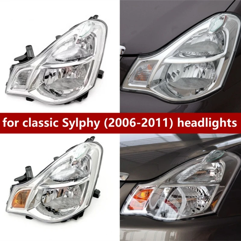 

For Bluebird Sylphy Headlights 2006-2011 Headlamps Semi-assembly Headlights