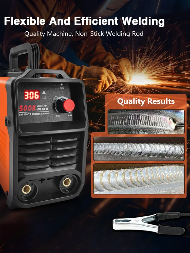 Portable Welding Machine 300K MMA Arc Welder Inverter Welding Machine 220V Mini Iron Electric Equipment Car Repair