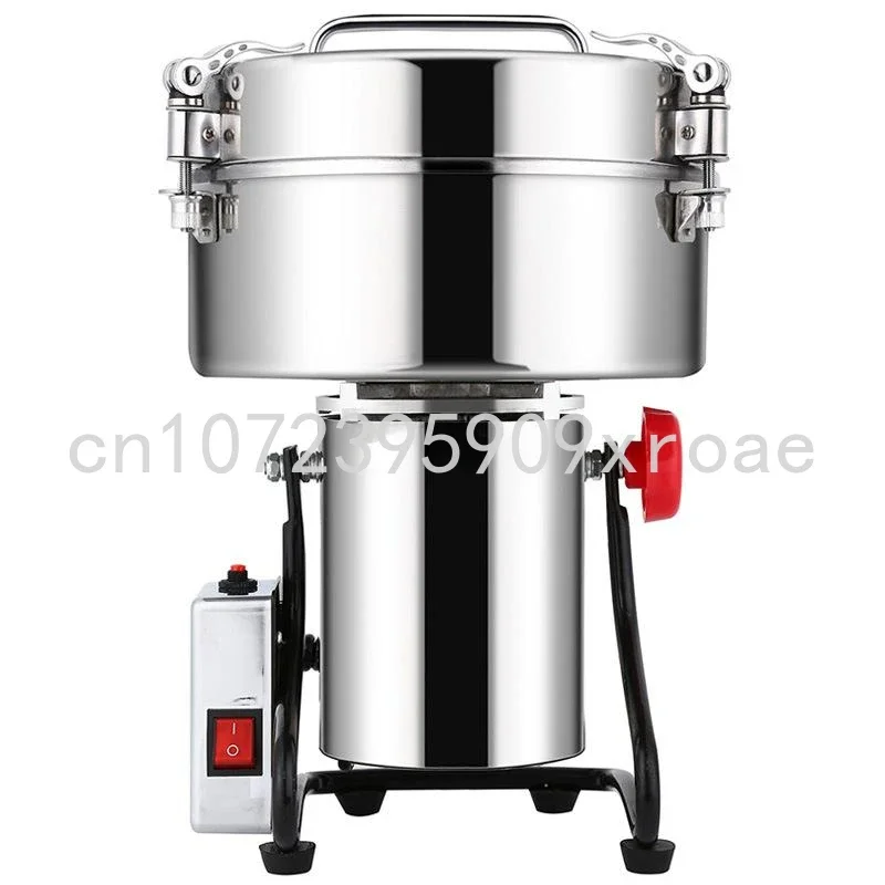 

4500G Powder Grinder Spice Grinder Grain Crusher Large Commercial High Capacity Stainless Steel Pure Copper Motor