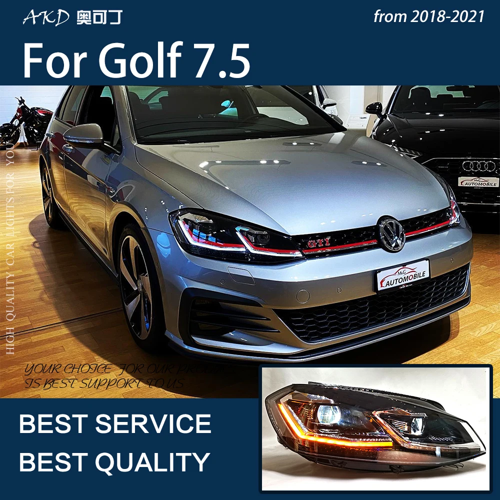 フォルクスワーゲンゴルフ7 GTI 純正ヘッドライト5G2941752A右側