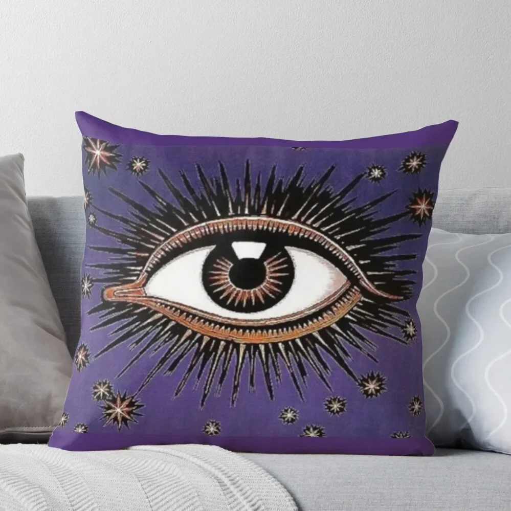 

Purple Eye Throw Pillow Pillowcase Cushion Ornamental Pillow