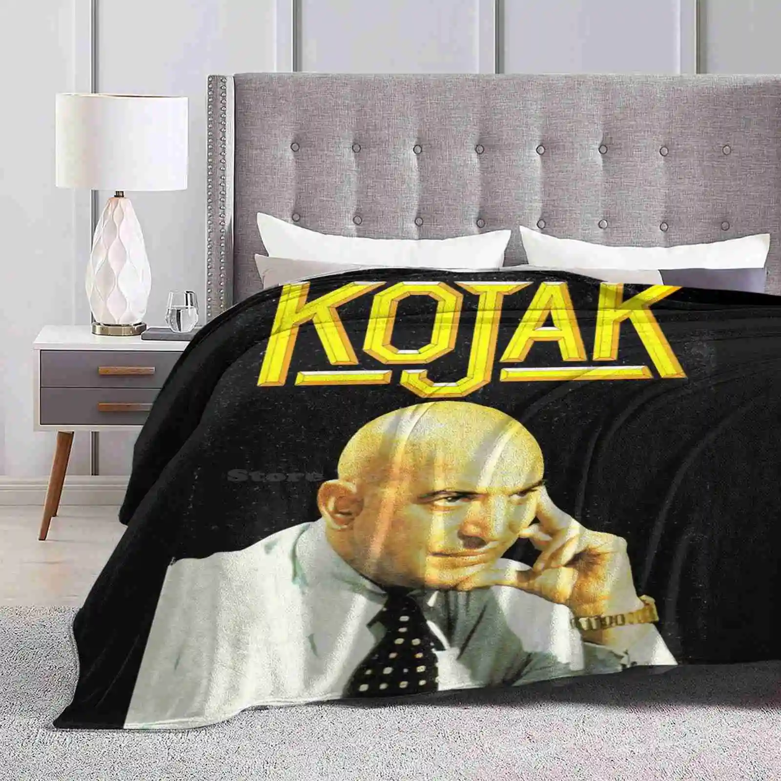 Kojak-Vintage Retro Tv Detective Cop Show 70S Tutte Le Taglie Soft Cover Coperta Home Decor Biancheria Da Letto Kojak Telly Savalas Vintage Tv