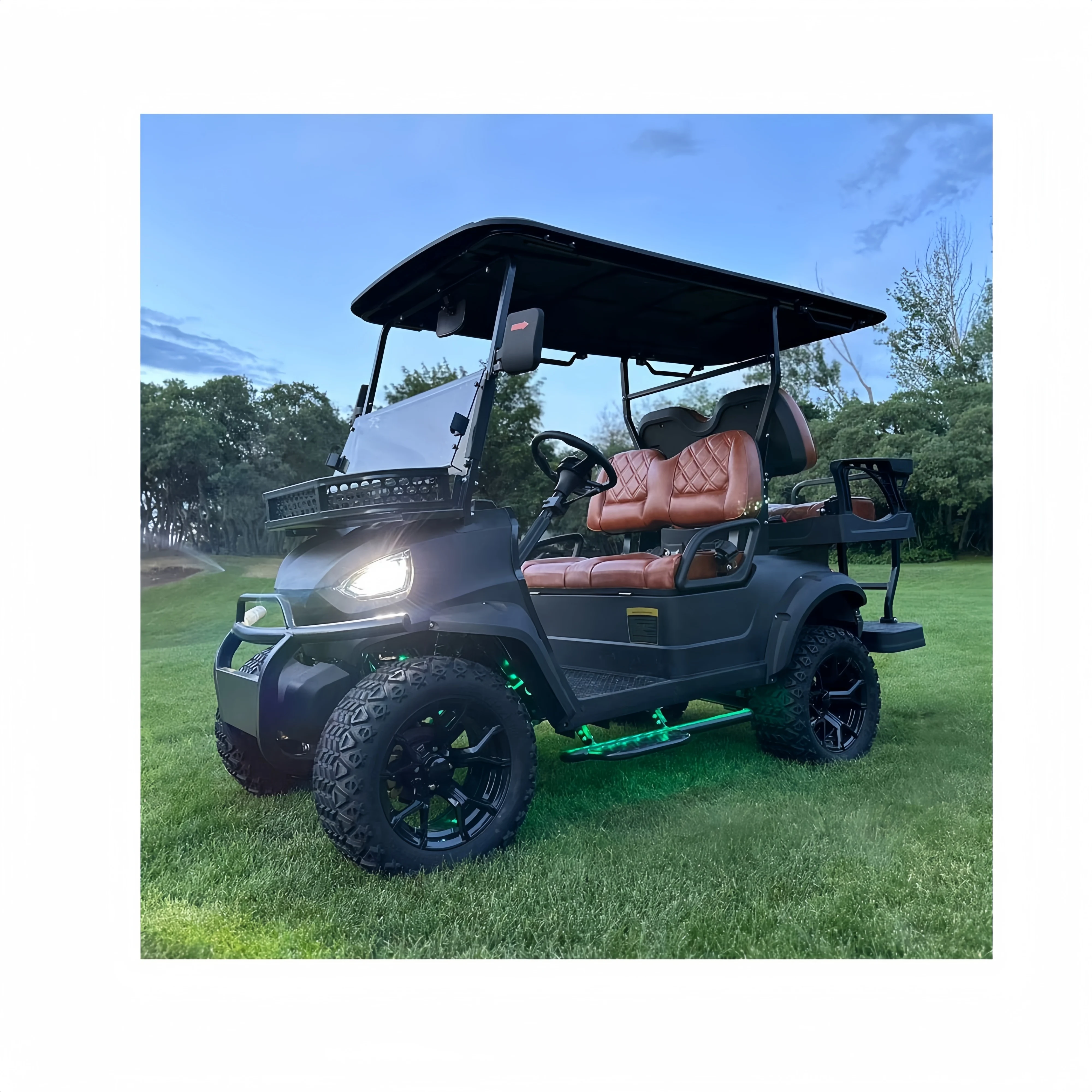 Energy Saving And Low Noise 48v 6 Seater Sightseeing Bus Golf Buggy Carts Electric Golf Cart