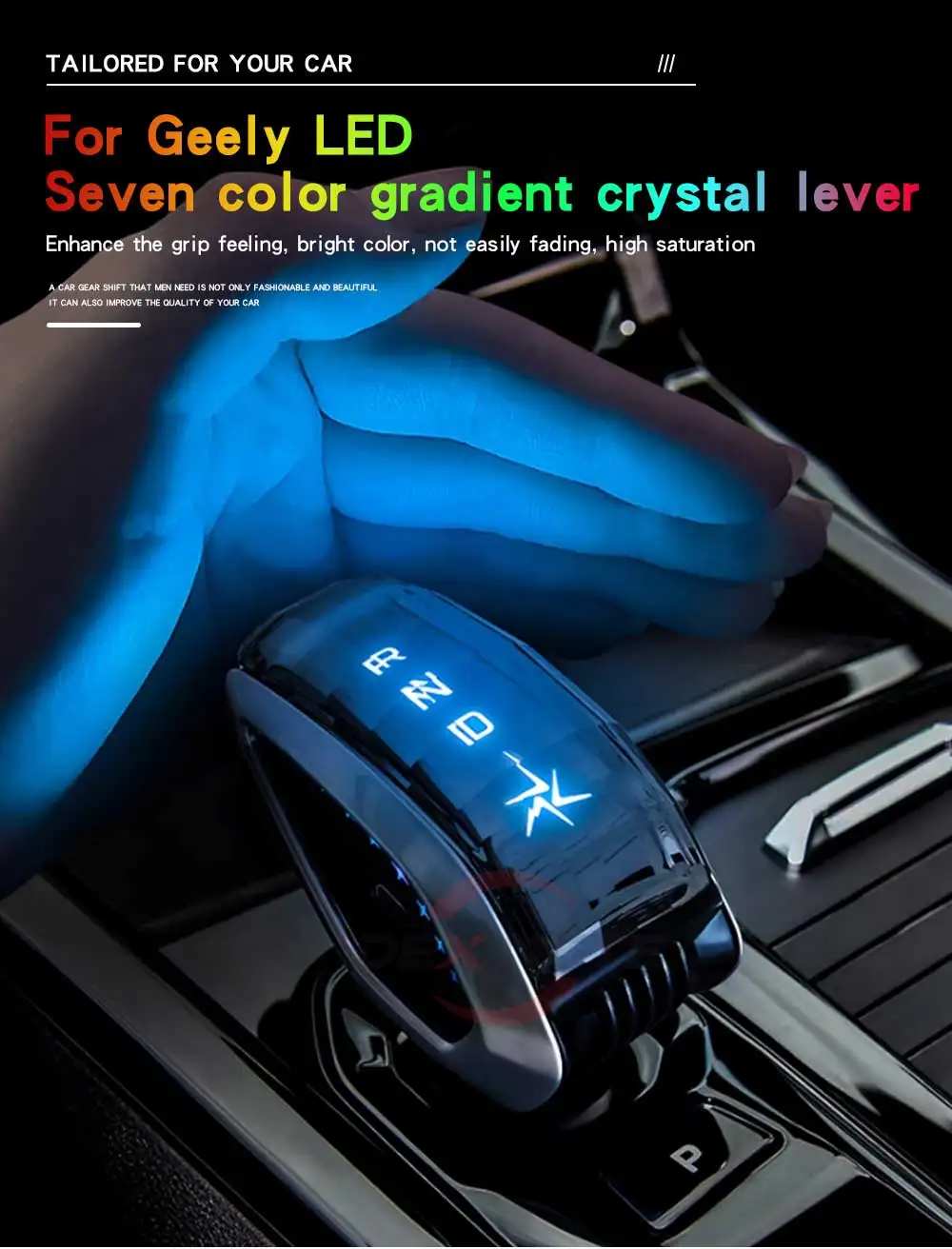 LED Crystal Gear Shift Knob Head For Geely Boyue 2023 COOL geecy L Haoyue 2023 L