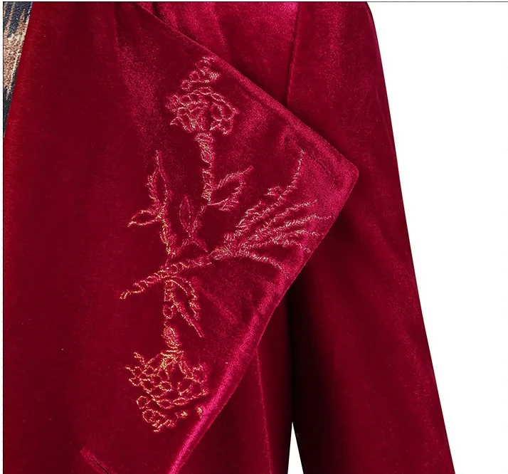 

Мужской красный костюм викторианской эпохи, куртка, Заводская форма режиссера, индивидуальная только куртка