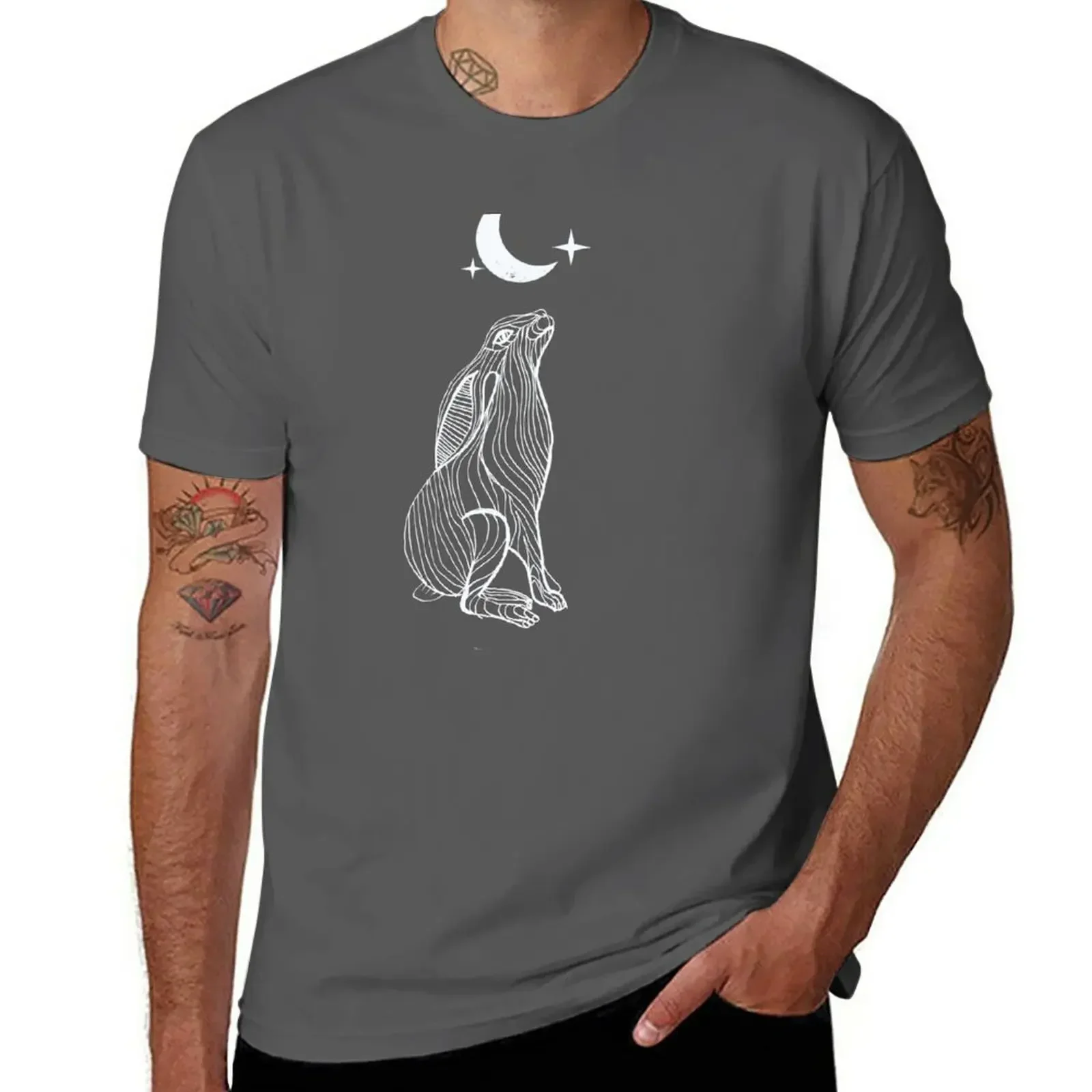 

Hare Moon T-Shirt for a boy sweat designer t shirt men