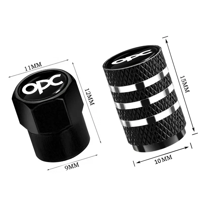 4개입 자동차 알루미늄 합금 타이어 캡 밸브 커버 액세서리 (오펠 아스트라 j g 인시그니아 코르사 d 벡트라 c 자피라 a 자동차 용품)