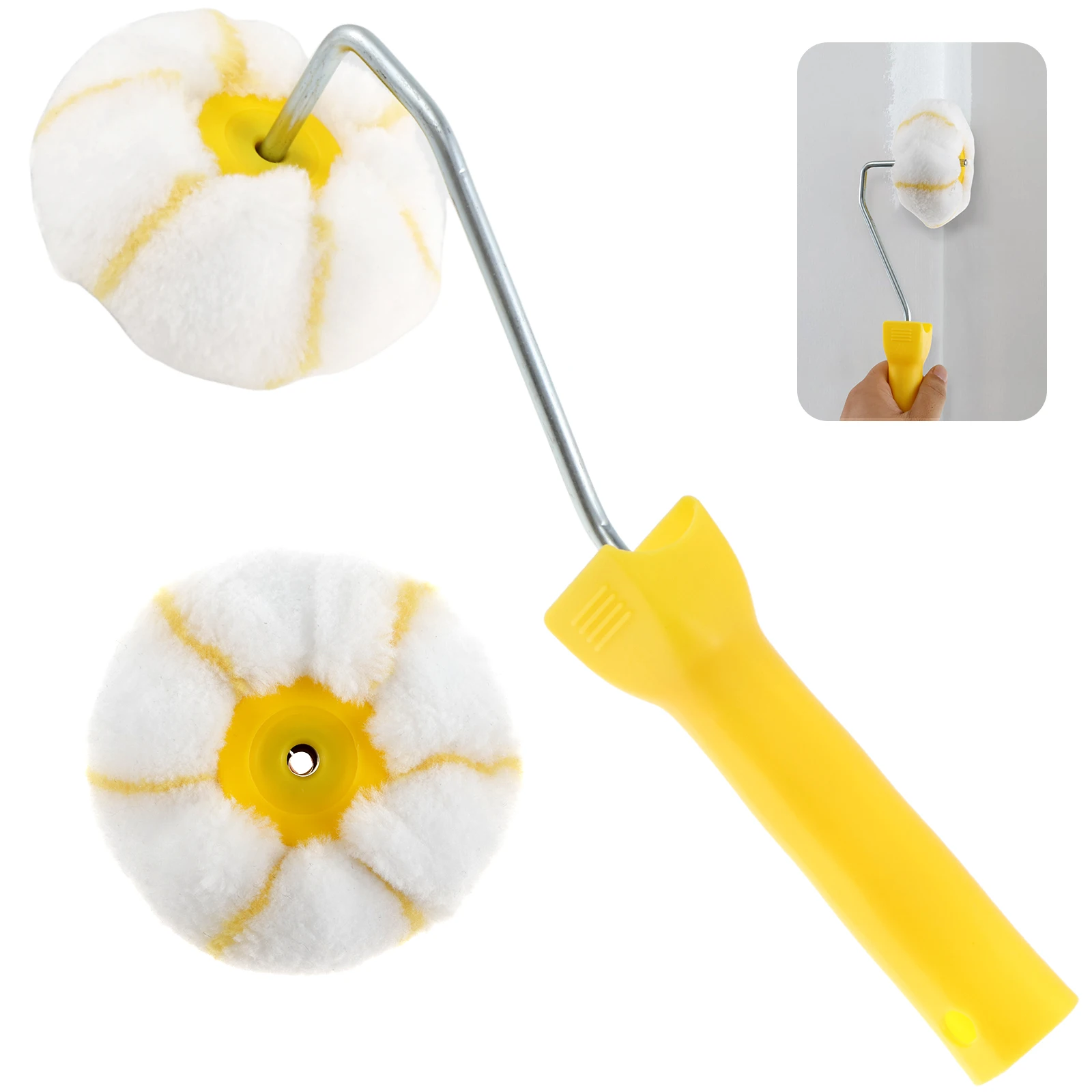 مجموعة أسطوانة طلاء الزاوية ، أداة أسطوانة الزاوية الجافة الفعالة ، مقلم الزاوية ، سهلة التنظيف ، أداة طلاء الزاوية