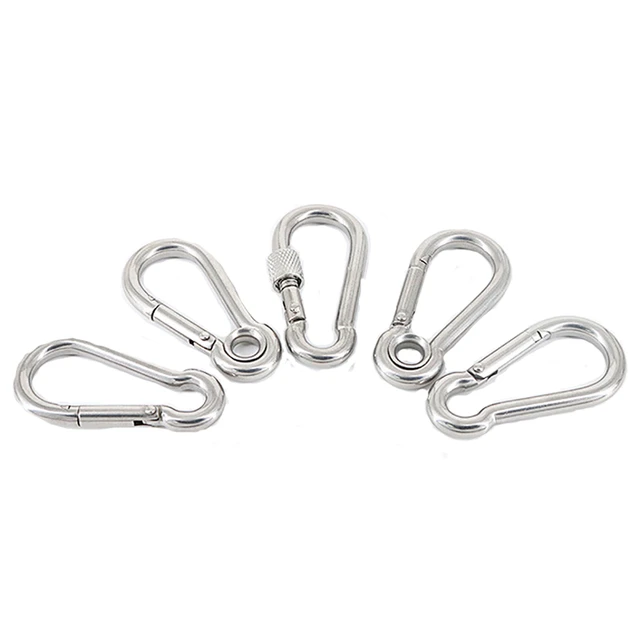 Snap Hook Key Holder Carabiner B-Style 60mm Black