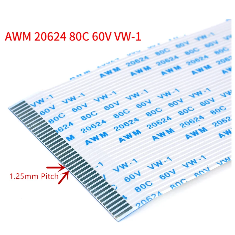 10 Câbles Plats FFC FPC - 100mm 0.5mm 4 Broches Type A