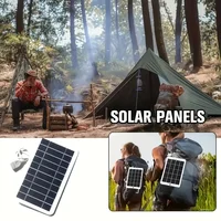 Dispositif portatif de chargement mobile extérieur de téléphone mobile d'usb de 5V3W, panneau photovoltaïque flexible solaire 3