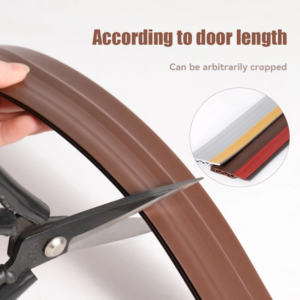1m Door Bottom Sealing Strip Tape Weather Window Silicone Rubber