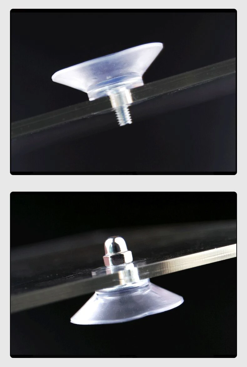 Description Picture 6 of itemSuction Cup Hooks with Screw Nut 40 mm Clear Sucker Pads Strong Adhesive Suction Holder for Car Glass Bathroom Wall Door