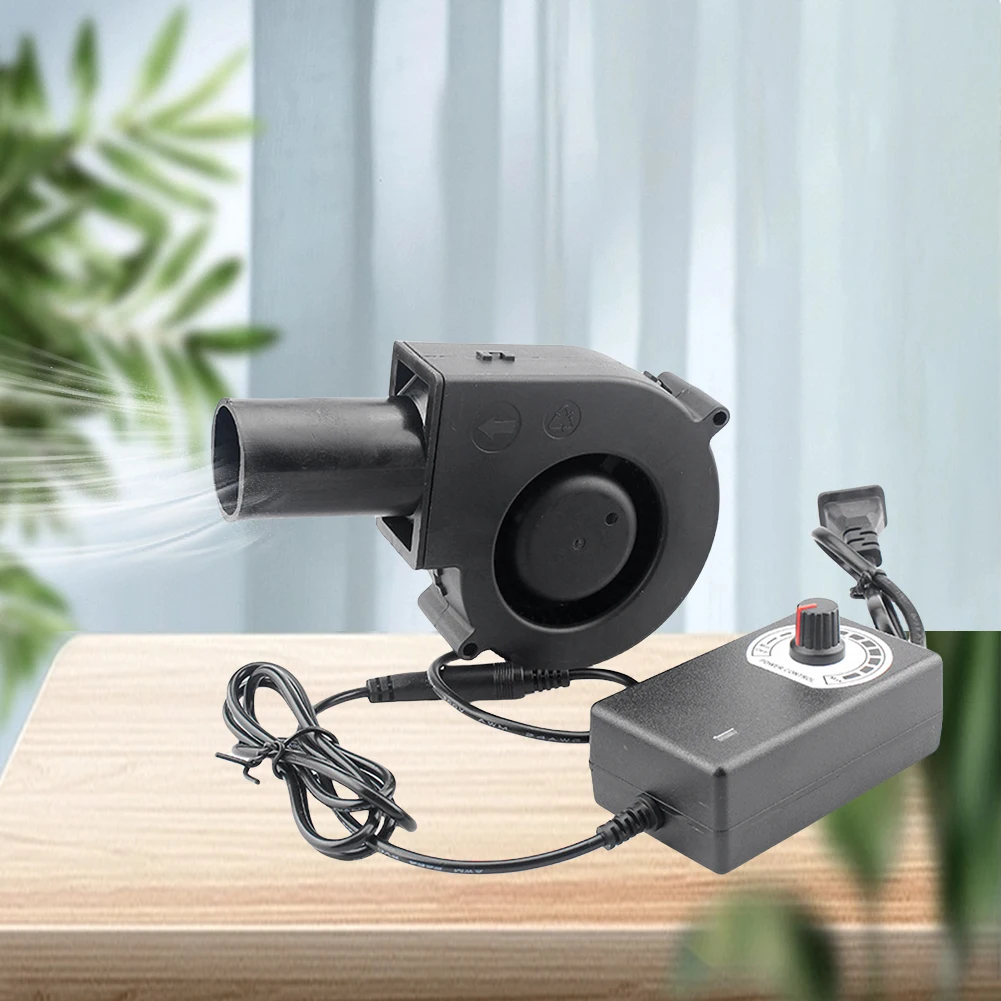 6000RPM BBQ Blower 15W Air Blower Smelting Metal Fan with Variable Speed Controller Barbecue Fan for Camping Stove Cooking Fans 2