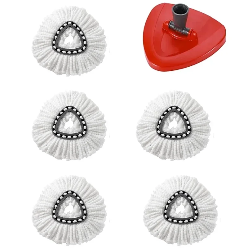 6 Confezioni Mop Clean Refill Head Per Vileda O Ceda Floorcloth Strumenti Per La Pulizia Della Casa Easy Wring Insert Turbo Accessori