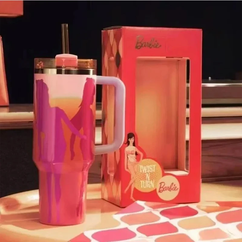 Barbie Travel Mug Magic – 40oz Insulated Stainless Steel Cup with Straw