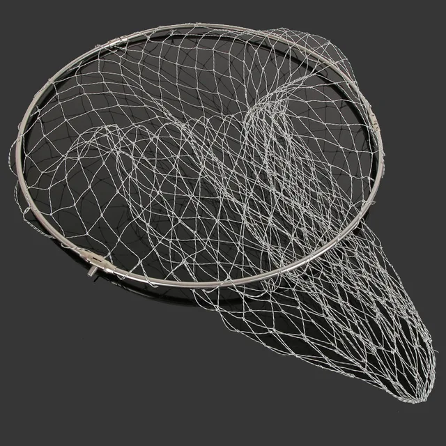 Fish Net Bag Folding Fishing Brail Landing Net Head Foldable Nets Depth Landing Dip Accessories Outdoor Fish Catching Tools 3