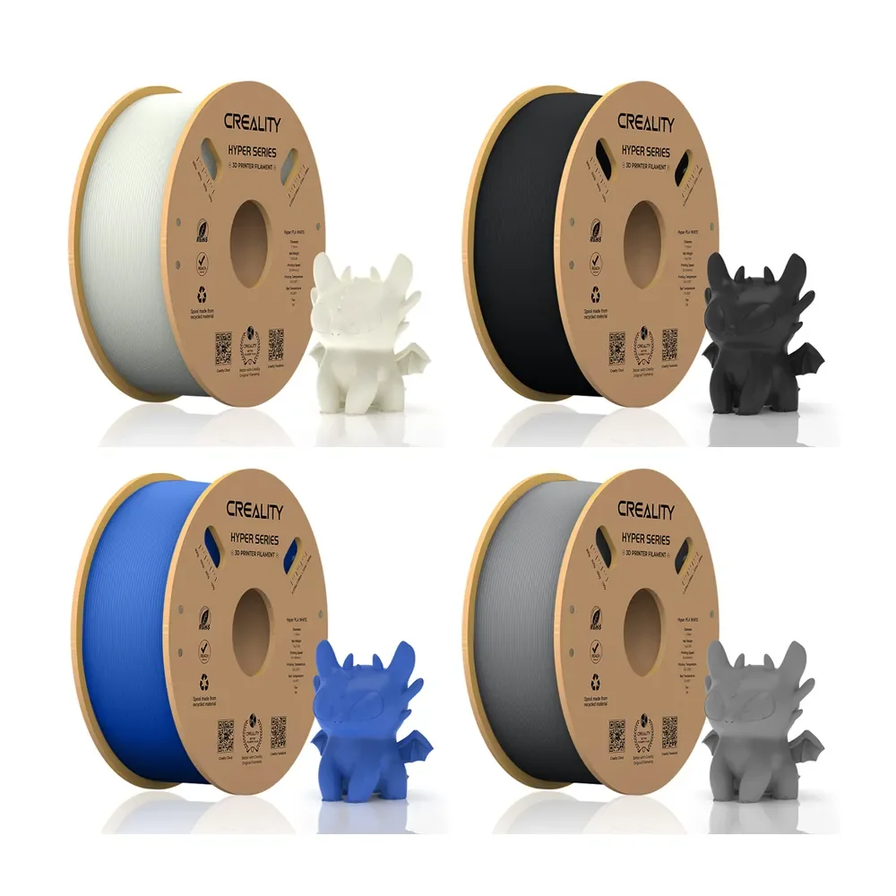  Creality Hyper 3D Printer Filament Black PLA High