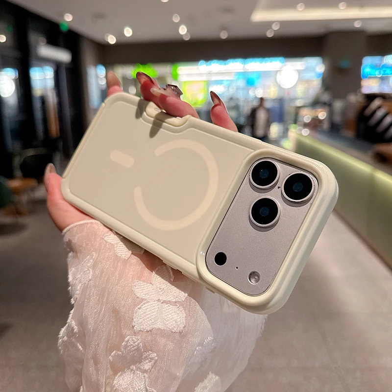 Armor Shockproof Magnetic Phone Case For iPhone 17 Pro Max Air 16 15 14 Plus 13 For Magsafe Hybrid Rugged Protectice Cover