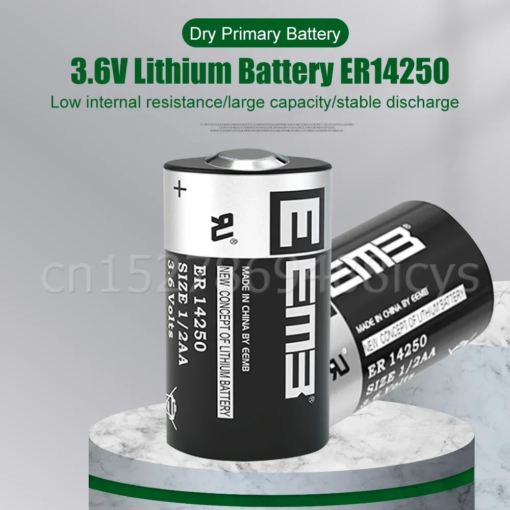 4PCS ER14250 ER 14250 CR14250SL 1/2AA 1/2 AA 3.6V 1200mAh PLC Industrial Lithium Battery Primary Battery For Camera Water Meter lithium battery