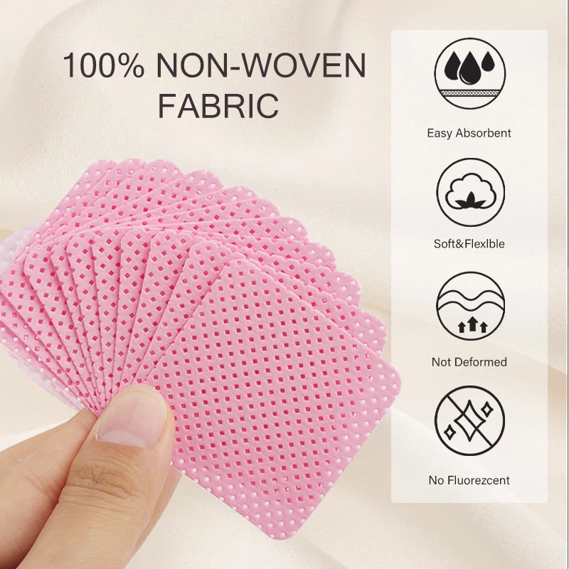 200 Pcs Disposable Lint-Free Paper Cotton Wipes Eyelash Extension Glue Remover Pads Cleaning Wipes Cosmetics Makeup Tools 3