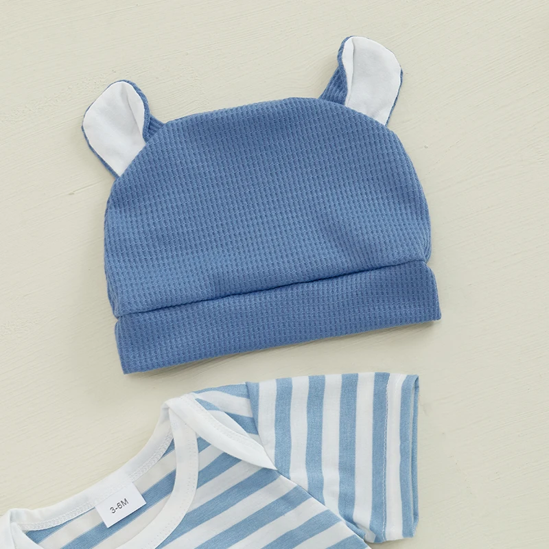 Cute Toddler Outfit Set with Floral Print Romper Ruffle Sleeve Top and Matching Shorts for Summer Fun 3 Piece Set 3