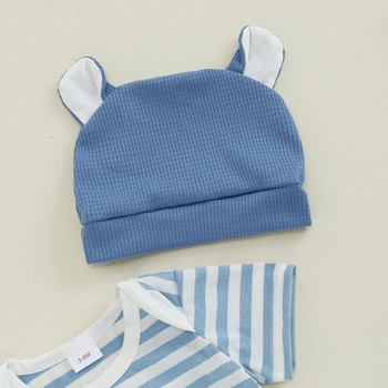 Cute Toddler Outfit Set with Floral Print Romper Ruffle Sleeve Top and Matching Shorts for Summer Fun 3 Piece Set 3