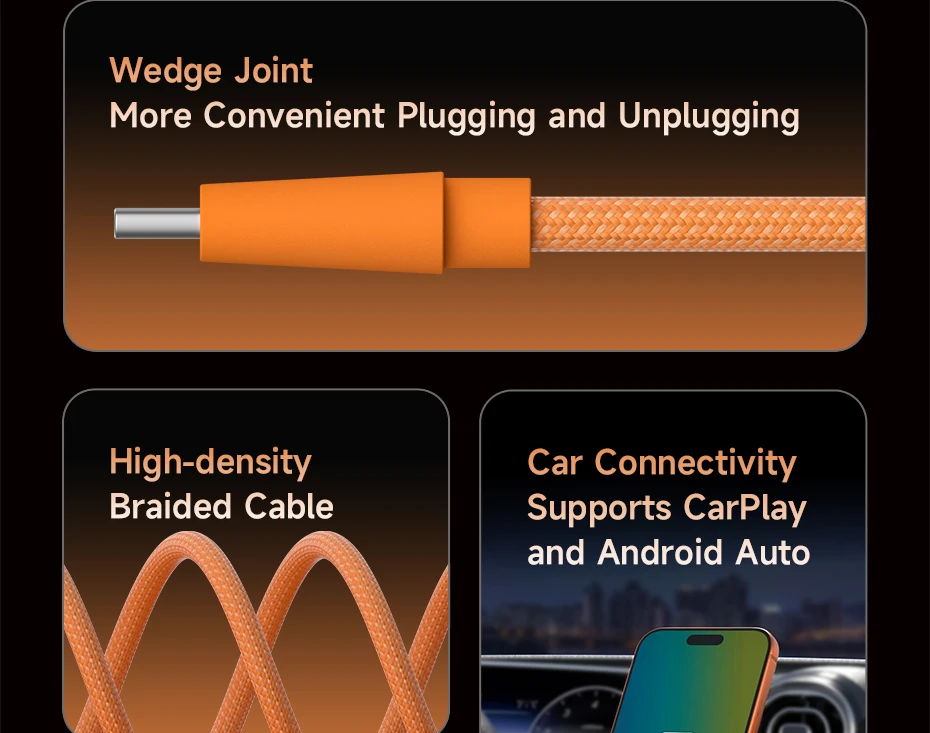 Hagibis USB-C to USB-C Wedge Cable PD 3.1 (240W)