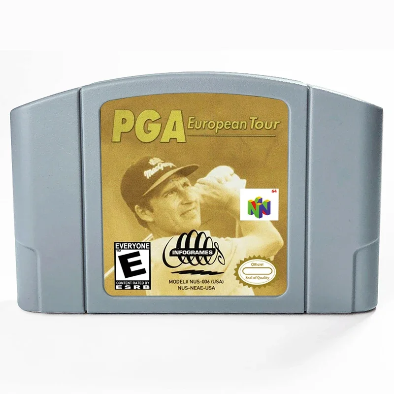 

PGA European Tour N64 Game Card Series Is Suitable for N64 Version, American English Version and Japanese Animation Toy Gift