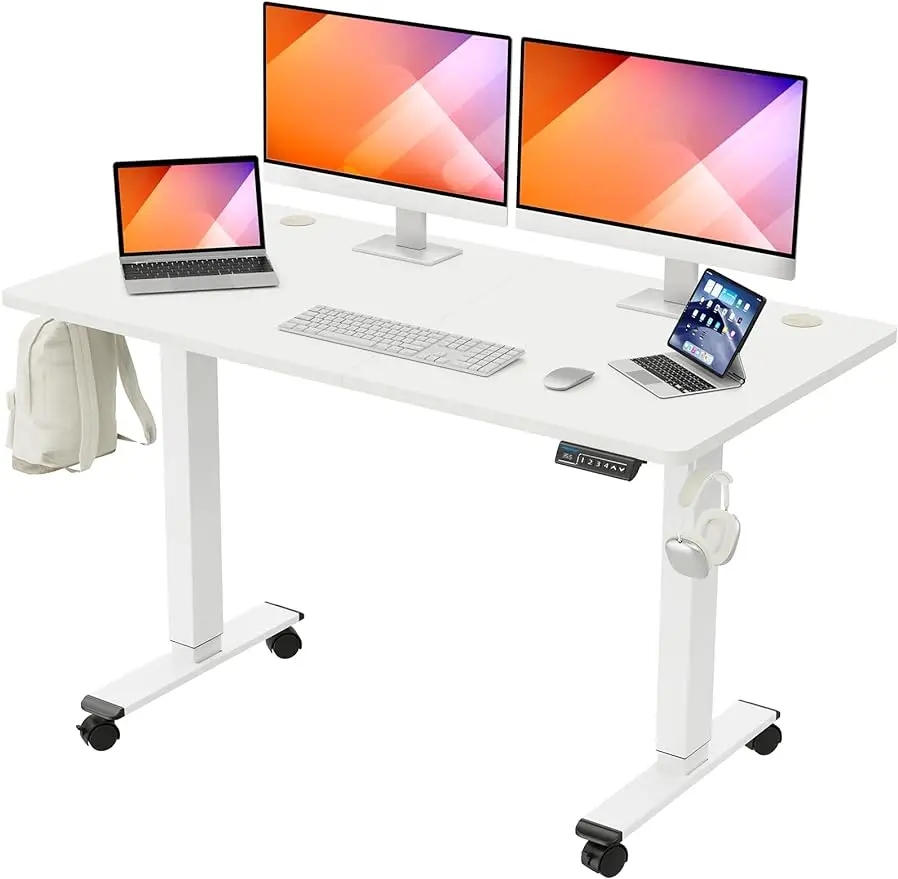 

MOUNTUP Inches Electric Height Adjustable Standing Desk, Sit Stand Desk with Memory