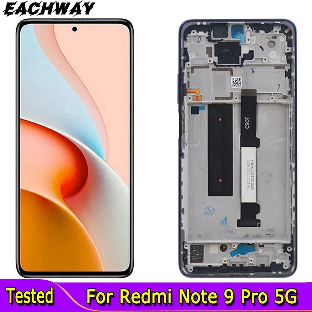 

6.67"For Xiaomi Redmi Note 9 Pro 5G LCD M2007J17C Display Touch Screen Digitizer Assembly Replacement For Redmi Note9 Pro 5G LCD