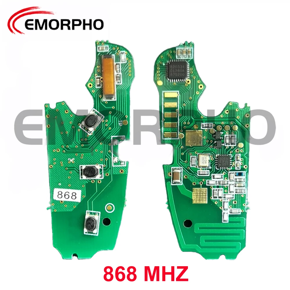 EMORPHO 3 Buttons Remote Fob Flip Key 8E Chip 315 434 868 MHZ For 2006-2015 A6 Q7 S6 IYZ 3314 4F0837220R 4F0837220M 4F0837220T