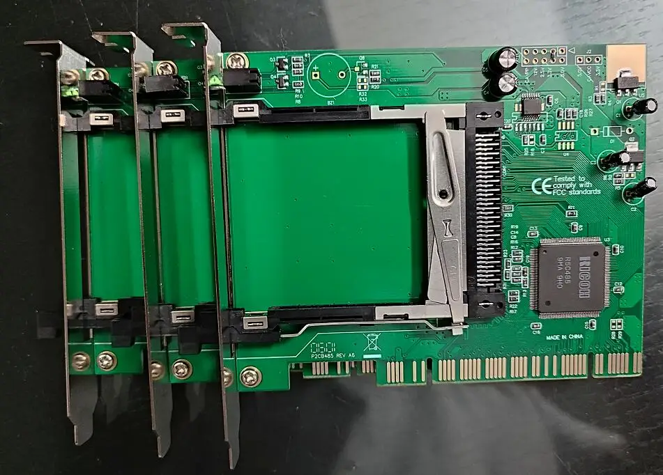 

R5C485 PCI to PCMCIA PC Card ATA P2 A2 Card Reader SRAM card P2CB485 Supports 16/32bit CARDBUS functio Ricoh Chip New Origian