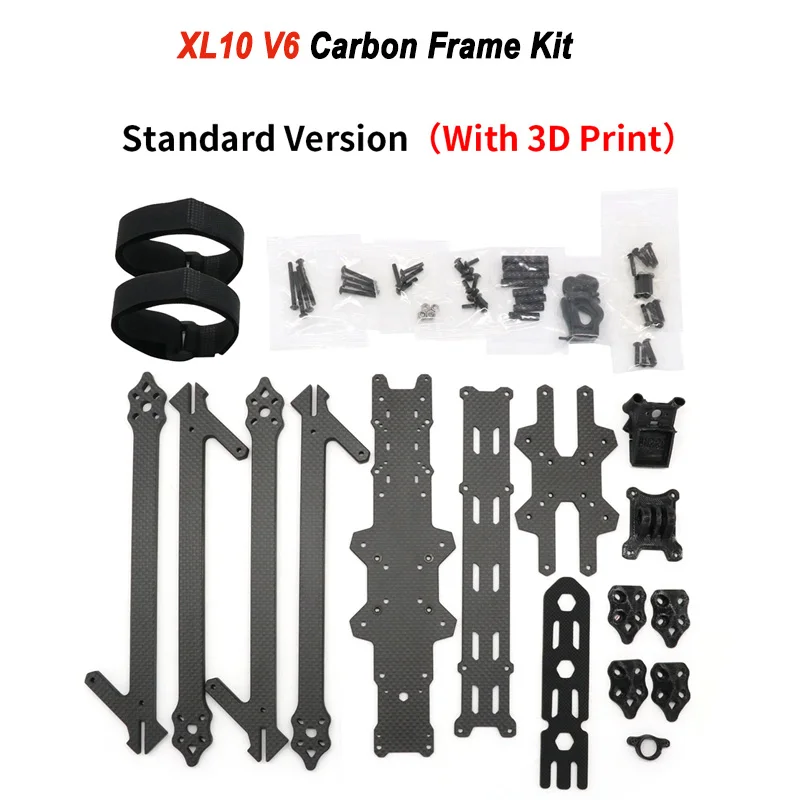 XL10 V6 10'' 420mm Wheelbase super Long Range HD True-X Carbon Frame Kit for O3 Air Unit CADDX Vista HD VTX iFlight Drone Parts
